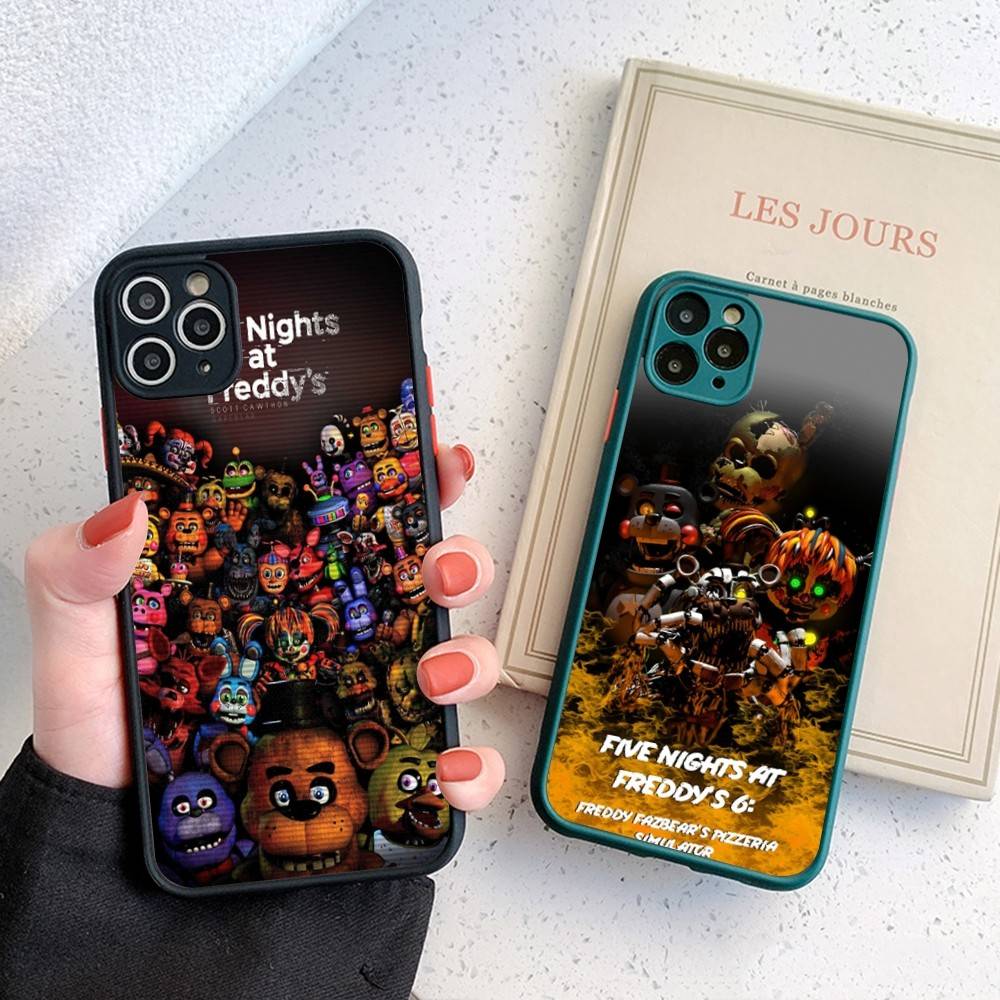 F-FNAF Пять ночей с Фредди Чехол для телефона для iPhone 16 15 14 11 12 13 Pro Max Plus 12 XS Max Задняя крышка Матовый чехол