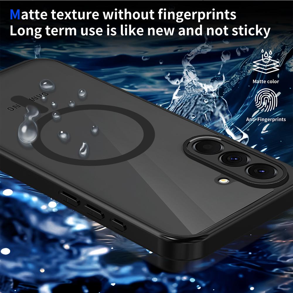 KEYSION Магнитный чехол для телефона Samsung A56 5G A36 A26 Силикон+ПК Матовый Полупрозрачный Прозрачный Противоударный Чехол для Galaxy A16 4G 5G