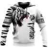 Brand Fashion Autumn Tiger Men's Hoodies Lion Skin 3D All Over Printed Mens Sweatshirt Unisex Zip Pullover Casual Jacket