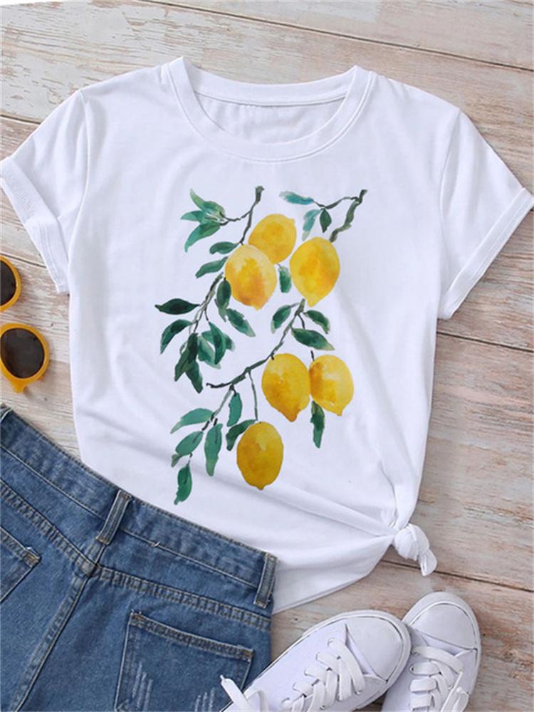 Maycaur Новая летняя забавная женская футболка с принтом арбуза и фруктов Harajuku Белые футболки с рисунком повседневные женские топы женская одежда