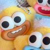 Yousheng Large Mouth Cartoon Doll Keychain Star Shape Macaron Color Keychain Bag Pendant Lucky Charm Resin Accessory