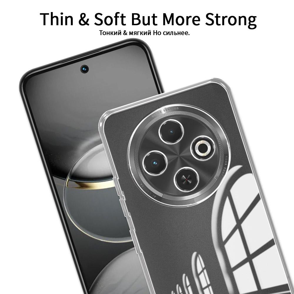 Для Tecno Spark 30C Чехол Прозрачный Мягкий Силиконовый Прозрачный Бампер Чехол Для Tecno Spark 30C kl5n Прозрачный Противоударный Задняя Крышка