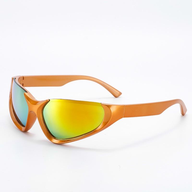 Europe, America, fashion trendy cool sunglasses half frame YK sunglasses men and women Internet celebrities street shooting outdoor sports cycling U