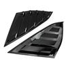 Car Rear Window Louver Cover Rear Side Vent Quarter Window Louver Shutter Cover For 2018- Honda Accord Glossy Black
