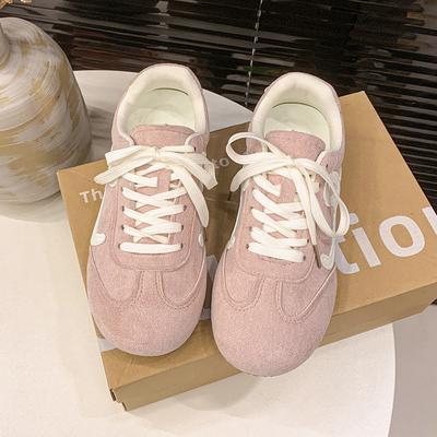 2025 весна ретро немецкие тренировочные туфли женские туфли новые на плоской подошве туфли Форреста Гампа спортивная обувь легкая повседневная мягкая подошва одинарная обувь