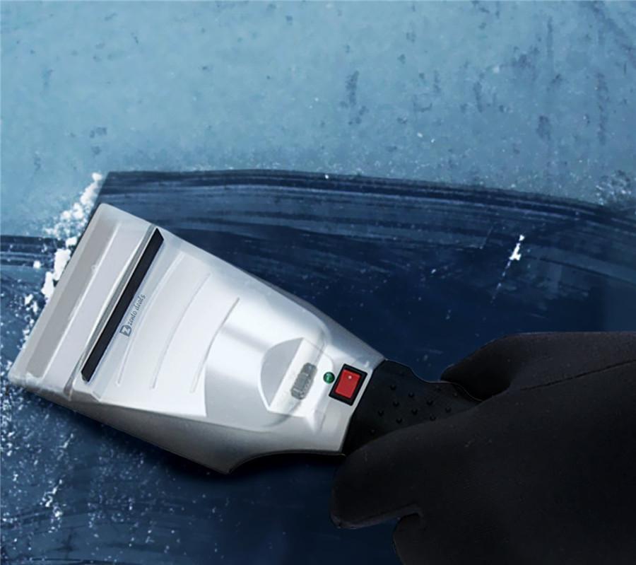 12В Подогреваемая Автомобильная Зимняя Греющая Снег Лед Щетка Лопата Электрический Скребок для Снега и Льда