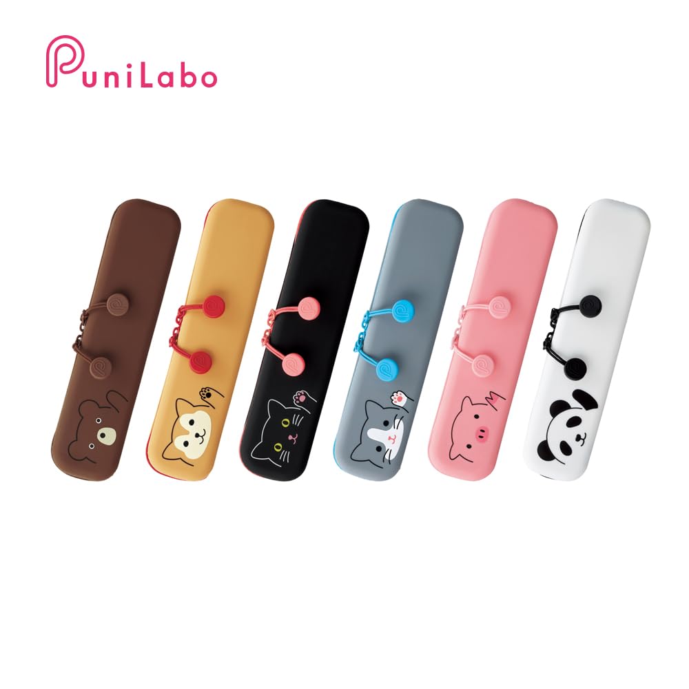 LIHIT LAB Slim Zipper Pouch Punilabo Shiba Inu A7717-2