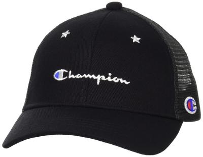 Детская сетчатая кепка черная [Champion] 141-0091 53-55см