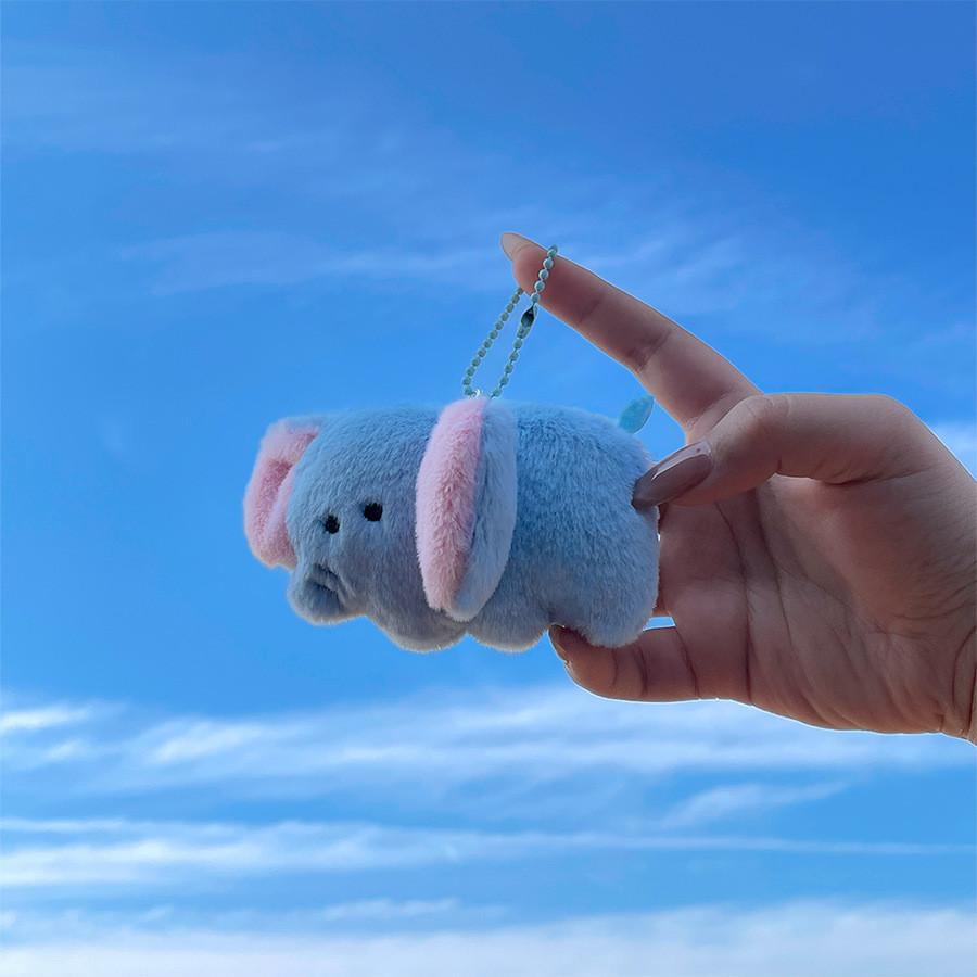 Elephant Fox Giraffe Unicorn Raccoon Plush Animal Keychain Stuffed Gift Toy