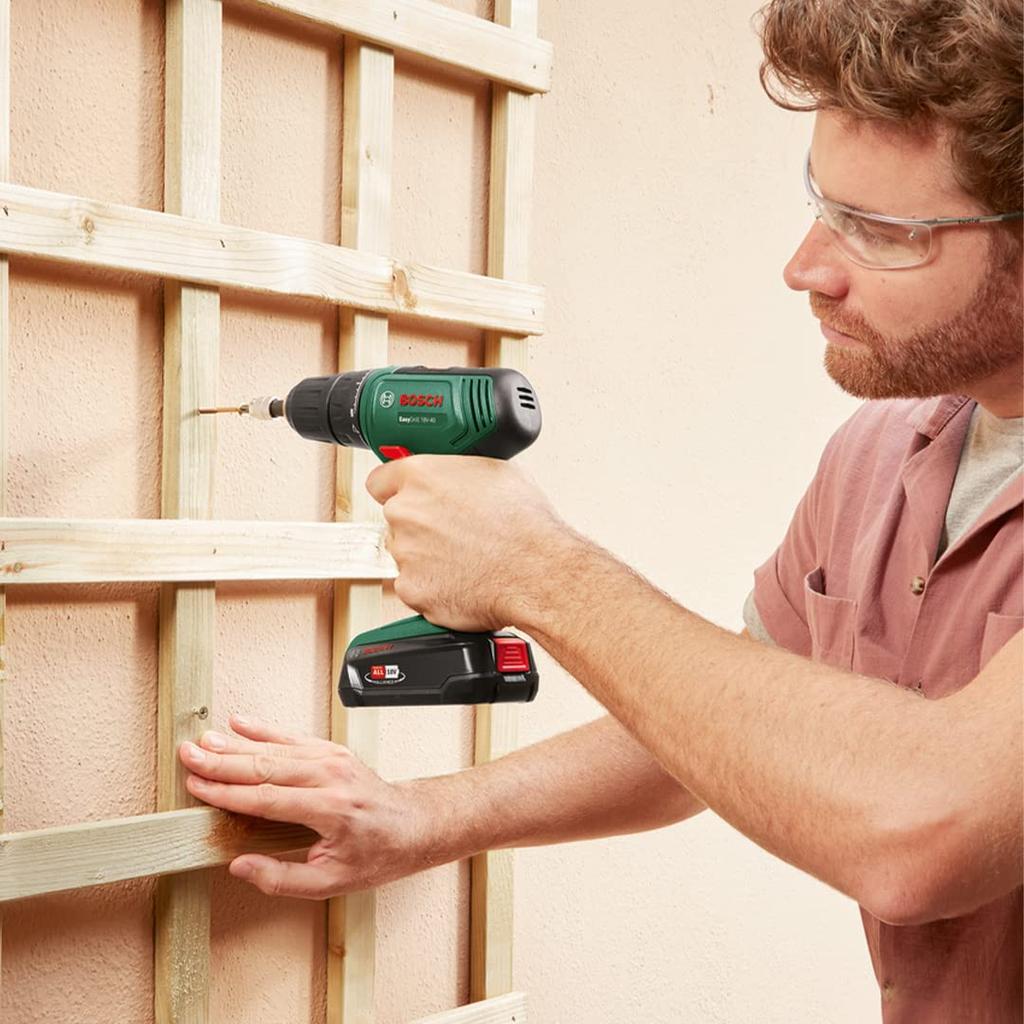 Bosch DIY 18V аккумуляторная дрель-шуруповерт 1 зарядное устройство 1 PH2 драйвер для переноски ED118 (1.5Ач, (AL1810CV), Бит, кейс)