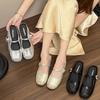 Half Slippers Mary Jane Wears Silver Inside with Skirt To Increase the Height of the Bag Head Women's Summer 2025 New Gentle Sandals Single Shoes