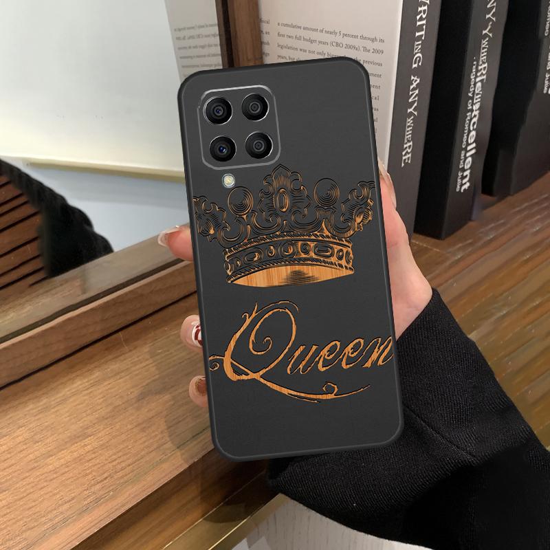 Чехол с короной Короля и Королевы для Samsung Galaxy M31 M21 M11 M20 M23 M54 M14 M34 M13 M52 M32 M12 M16 M36 M56 M15 M55