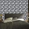 Cow Patches Wallpaper Navy Blue and Light Gray for Living Room and Bedroom 50x1000