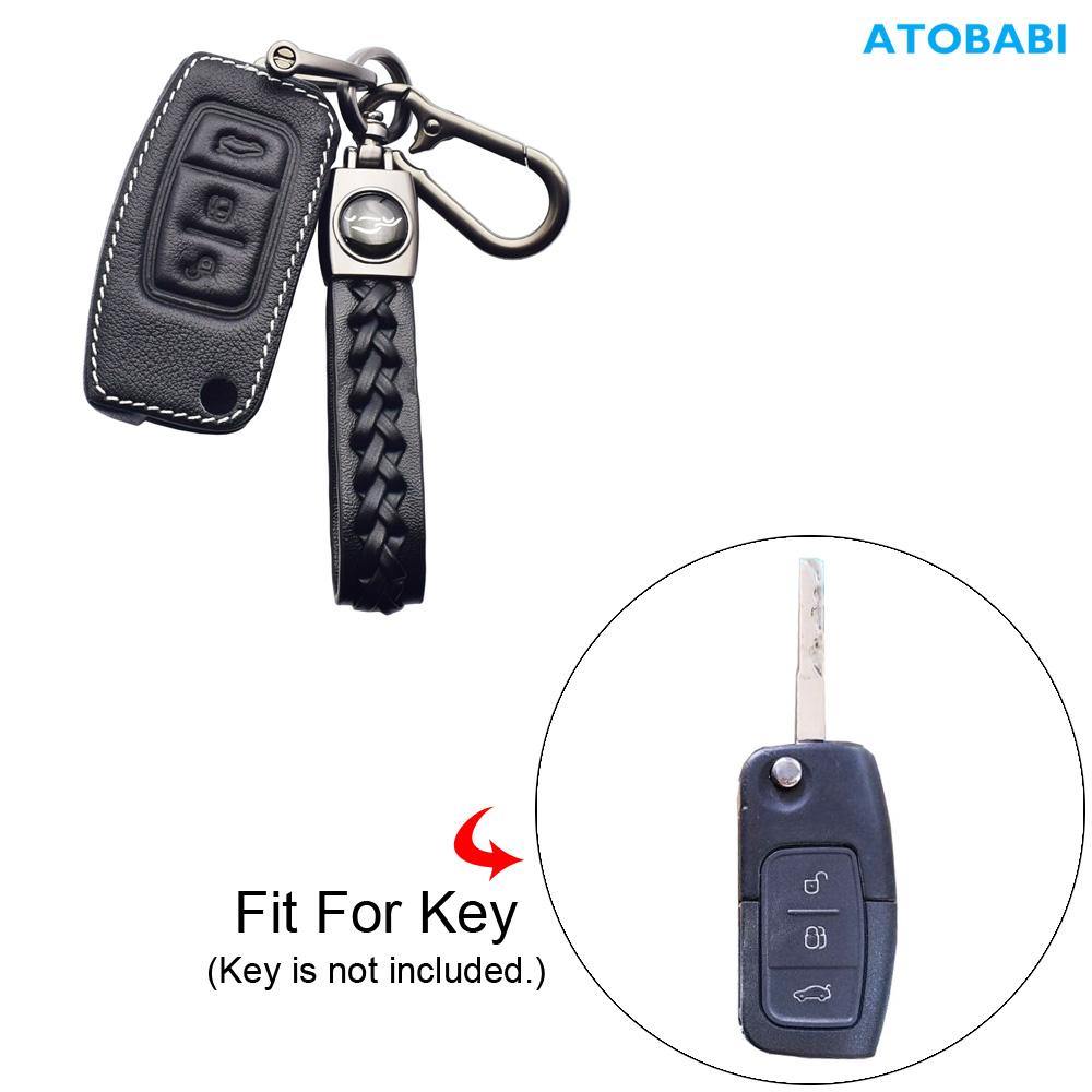 Кожаный чехол-сумка для ключа автомобиля, защитный чехол, аксессуары для Ford F150 F-250 F350 F-450 F-550 Explorer Fusion Mustang Edge
