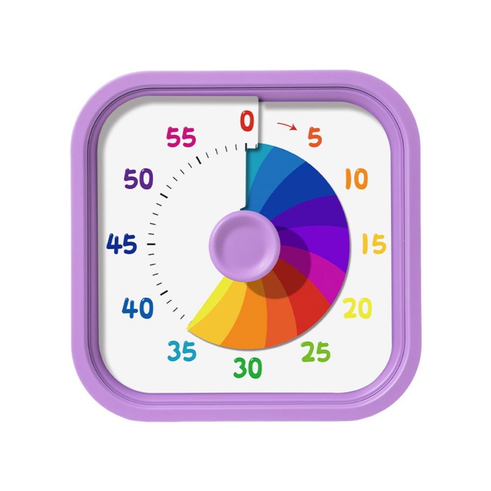 Square Visual Timer 60 Minutes Kitchen Cooking Timer Multifunctional Countdown Timer Reading Room