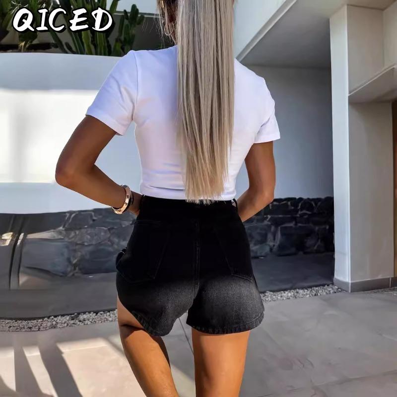 QICED Женские модные повседневные брюки и капри
