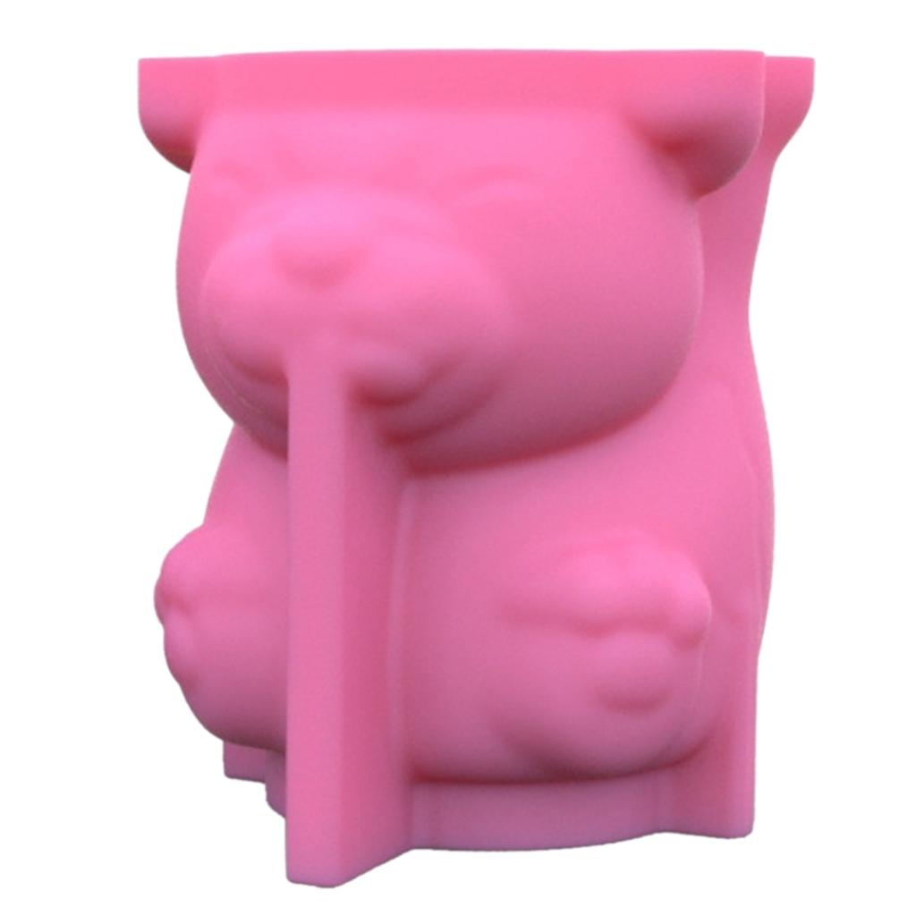 Silicone Mold for Succulent Plant Pots Mini Garden Statues Cat Panda Pig Flower Pot Mold Unique Pen Holder Resin Molds