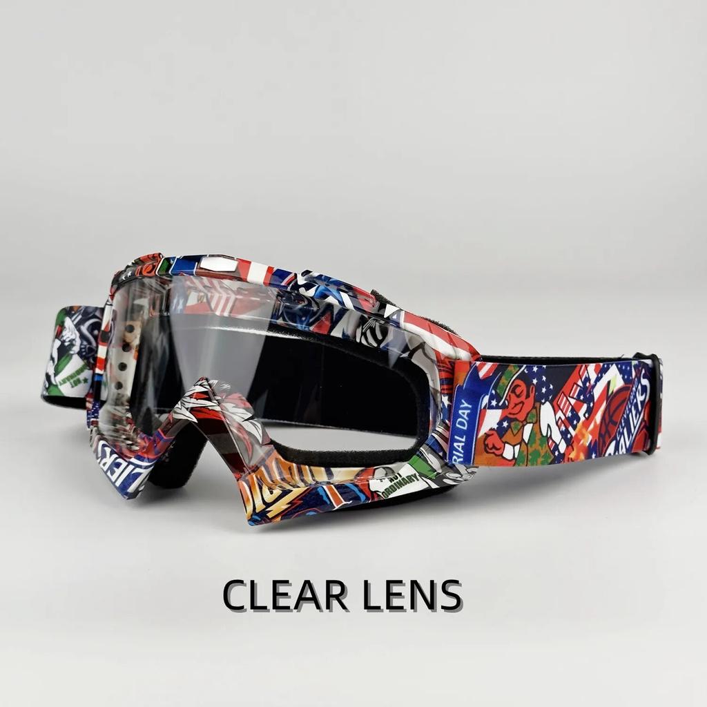 Мотоциклетные очки для мужчин, солнцезащитные очки для мотокросса, защитные защитные MX, очки для шлема ночного видения, винтажные очки для вождения