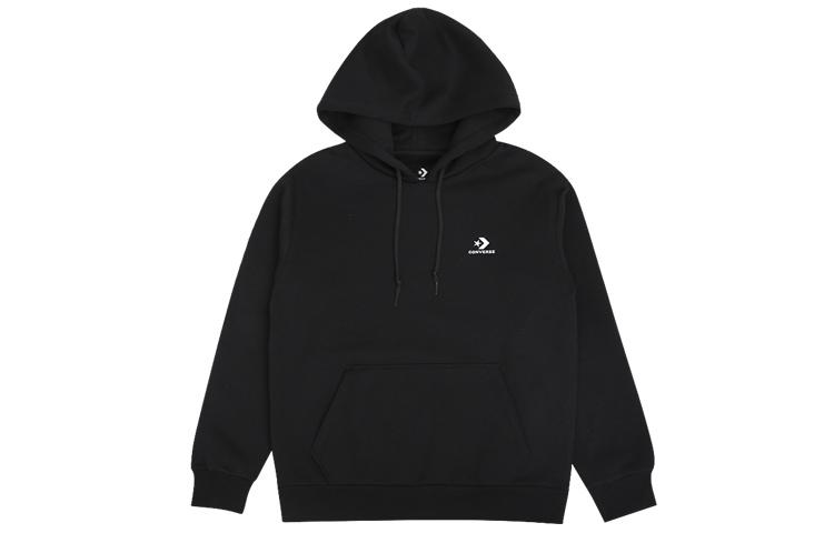 Converse Толстовки Женские Черные С Капюшоном Утепленные Обычные 10020872-A01