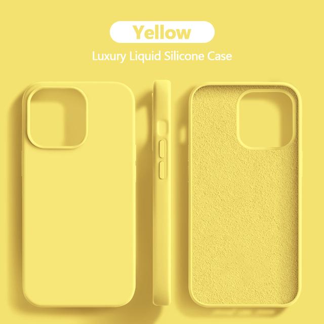 Жидкий силиконовый чехол для iPhone 11 14 13 12 15 Pro Max Чехлы для телефонов iPhone 13 12 Mini 14 15 7 8 Plus X XR XS Противоударный чехол