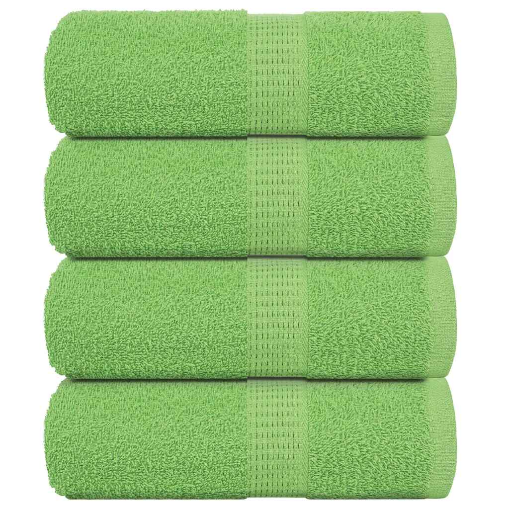 Vidaxl Ręczniczki, 4 Szt, Zielone, 30X30 Cm, 360 G/M2, Bawełna 100%