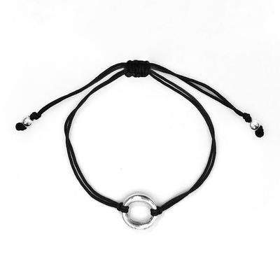 Maison Silver Минималистичный Черный Браслет