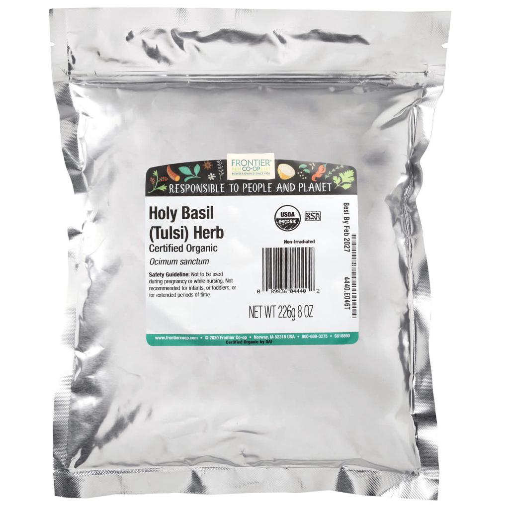 Frontier Co-op Organic Holy Basil (Tulsi) Herb, 226G (8Oz)