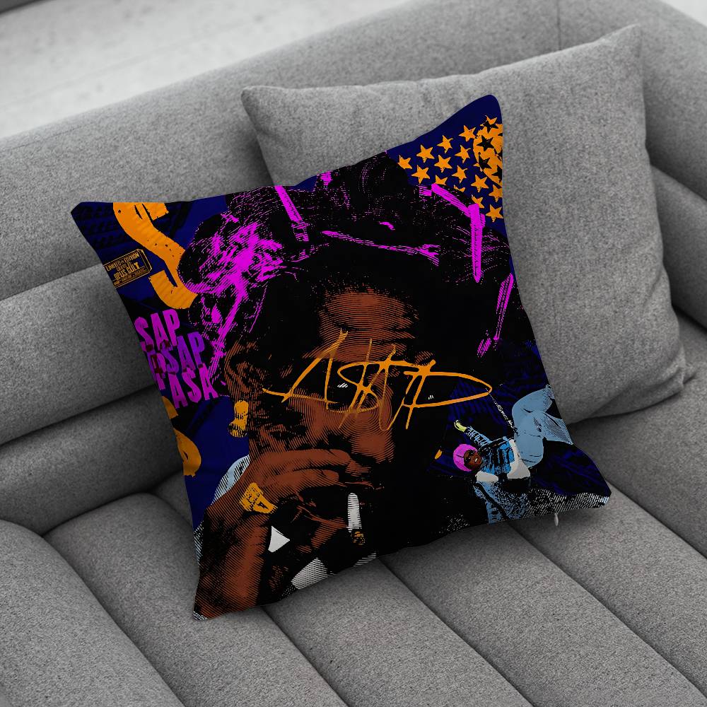 A ASAP Rocky Rapper Pillow Case Pillowcase Home Sofa Cushions Car Cushions Pillowcover Office Pillowshell Pillow