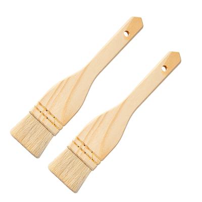 2 шт. Шерстяная кисть для гриля, выпечки, нанесения соуса на блины и яйца, портативный кухонный инструмент, кисть для масла, кухонная утварь для пикника на открытом воздухе, барбекю