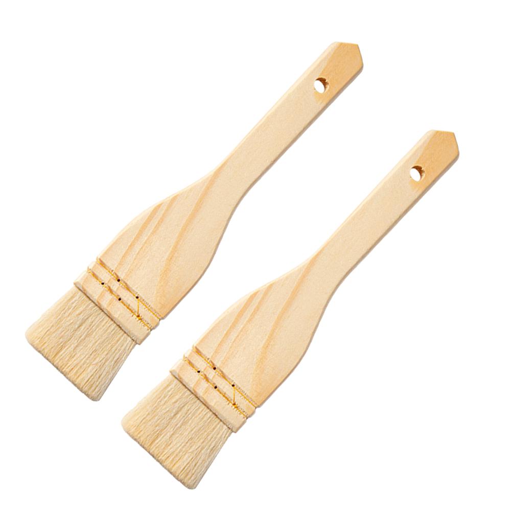 2 шт. Шерстяная кисть для гриля, выпечки, нанесения соуса на блины и яйца, портативный кухонный инструмент, кисть для масла, кухонная утварь для пикника на открытом воздухе, барбекю