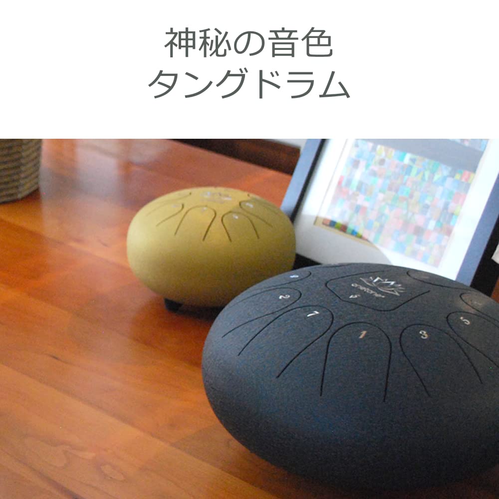 One Tone ONETONE Танский барабан, гамма ре мажор, 11 нот, руководство по эксплуатации Navy, 2 молоточка, медиатор x наклейка с номером клавиши 10" OTTG-10/NV [Специализированный