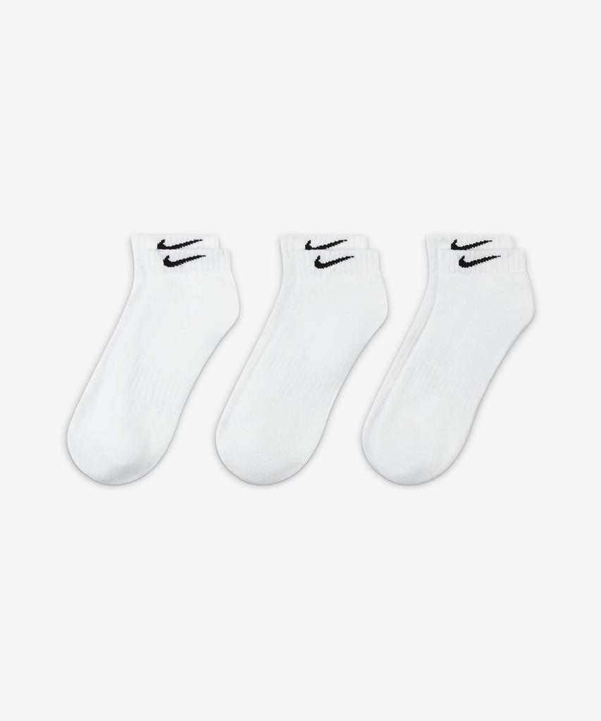 Nike Повседневные низкие носки с амортизацией для тренировок (3 пары) - белый:Черный / Sx7670-100