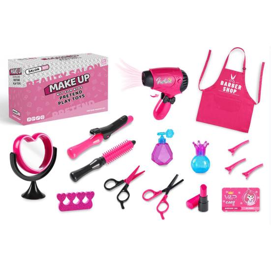 15 шт./компл., детский набор игрушек для волос, забавный дизайн с сумочкой, игровой домик, игрушки для маленьких девочек