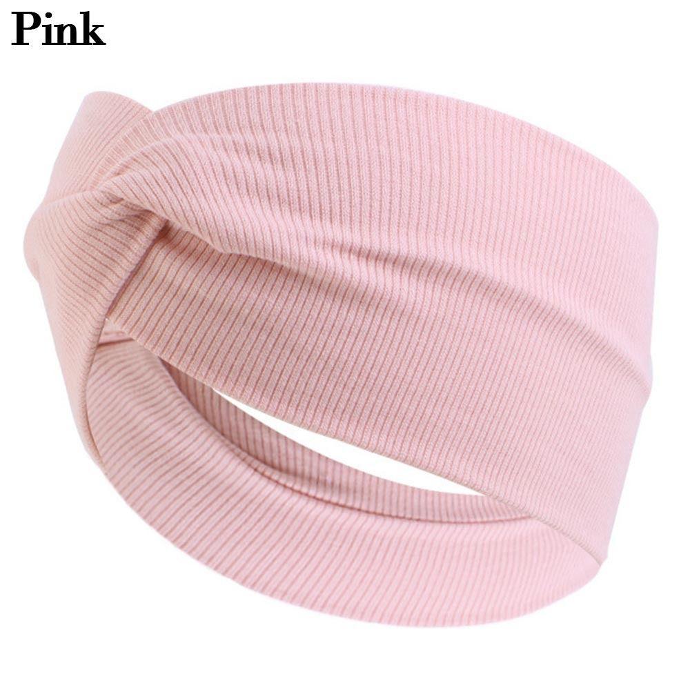 Elastic New Fold Yoga Hairband Turban Running Headwrap Wide Sports Headband Stretch Hair Band