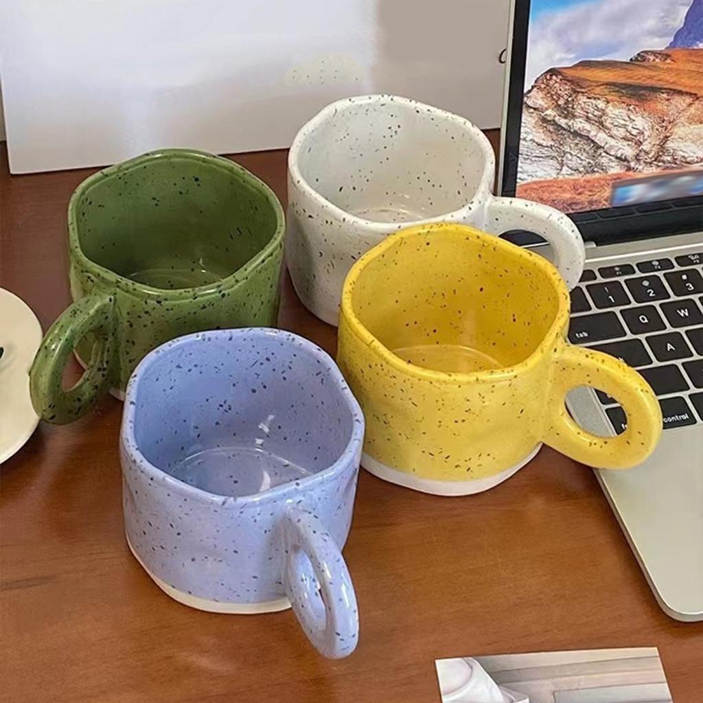 Керамическая кофейная кружка 280 мл, уникальная нестандартная термостойкая универсальная емкость для напитков, износостойкая кружка для любителей латте и молока для домашнего офиса, бара