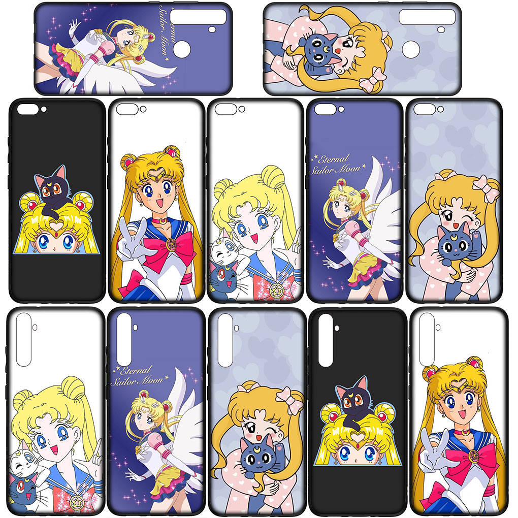 Чехол для iPhone 16 15 Xiaomi Redmi Note 14 13 12 11 Pro Max X 8 9 16e Samsung Galaxy S25 S24 S23 Moto G85 OPPO Huawei Sailor Comics Moon Чехол для телефона