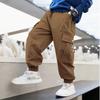 Повседневные комбинезоны для мальчиков Брюки-комбинезоны для подростков Прямые брюки для детей в стиле хип-хоп Спортивные брюки с высокой талией Уличная одежда Мешковатые спортивные штаны