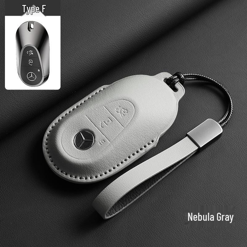 Mercedes-Benz Key Case - Genuine Leather for GLC, GLE, C-Class, E-Class