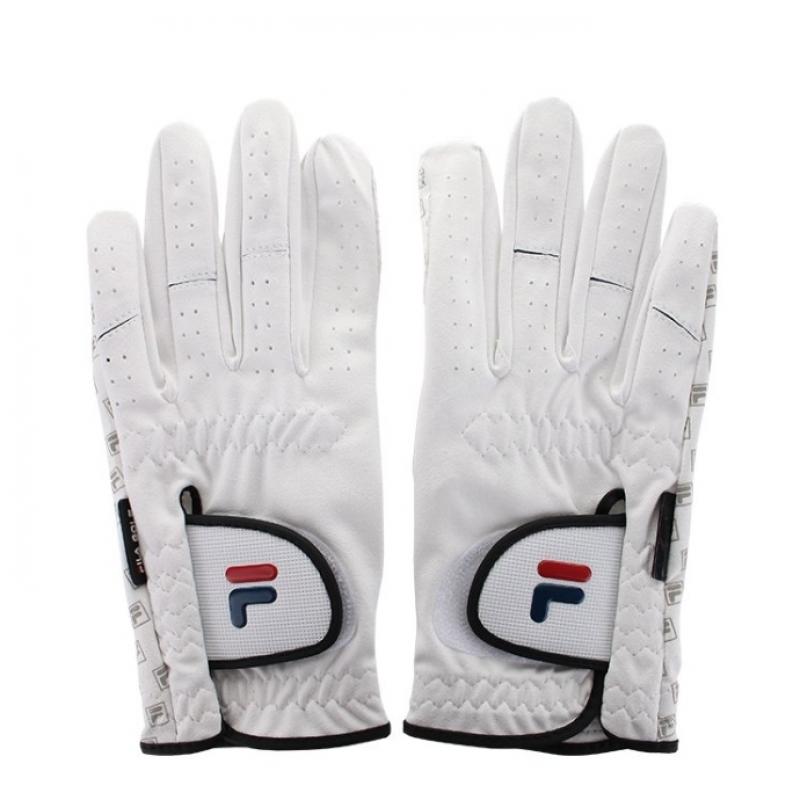Fila Golf 100 Силиконовые перчатки для мужчин и женщин Park Golf Двойные перчатки для гольфа 1 комплект для обеих рук