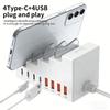 Розетка-кронштейн с 4 USB-портами Зарядное устройство 4 порта Type C USB Type C Зарядное устройство для нескольких устройств