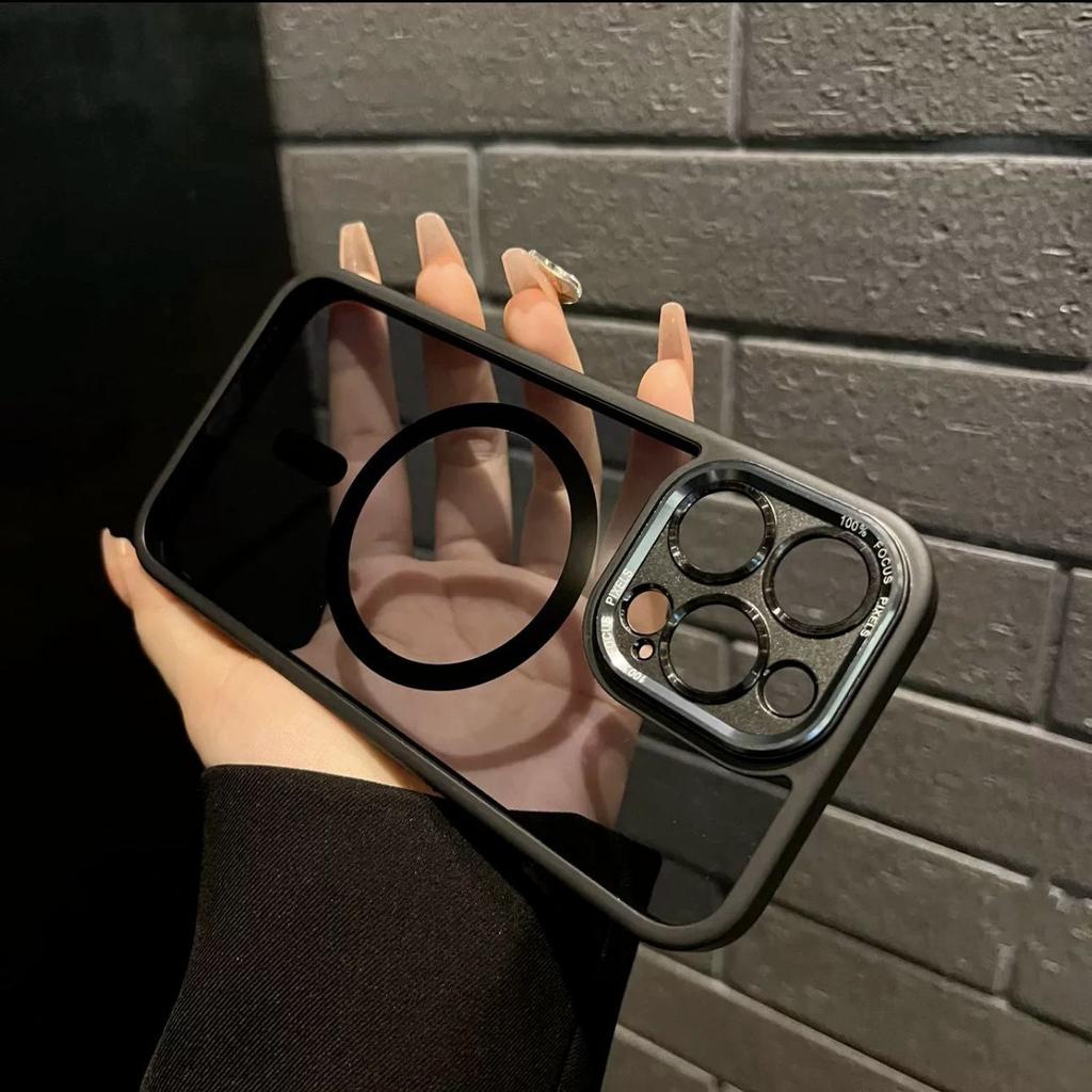 Металлическая линза подходит для iPhone16 Чехол для мобильного телефона High-end Apple 15 Promax Simple 15 Magnetic 14 Hard Case