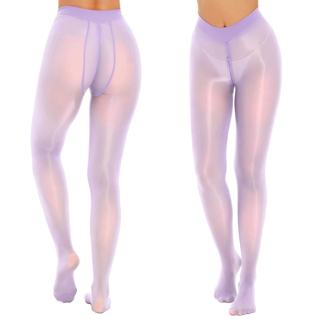 Женские бесшовные колготки, блестящие чулки, ультра прозрачные чулки, леггинсы