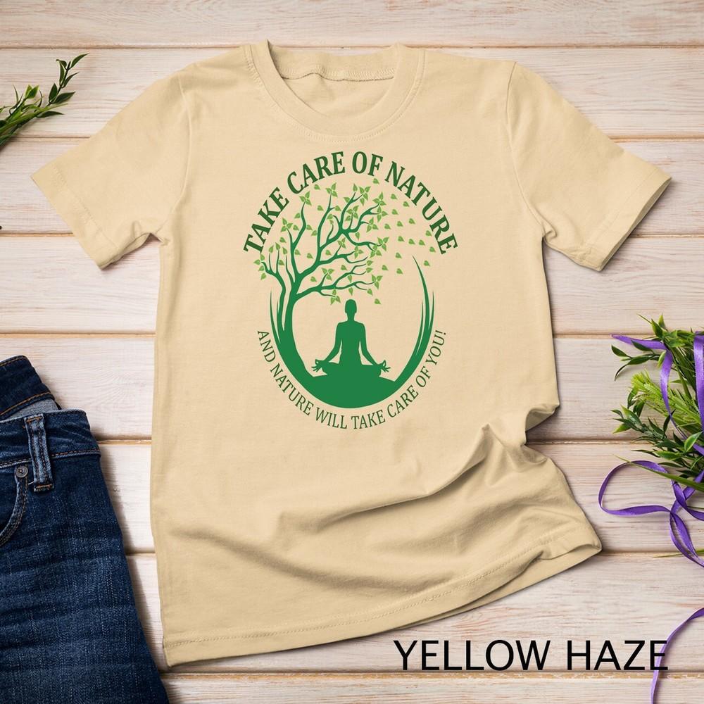 Take Care of Nature David Attenborough Save Earth Yoga T-Shirt Unisex T-shirt