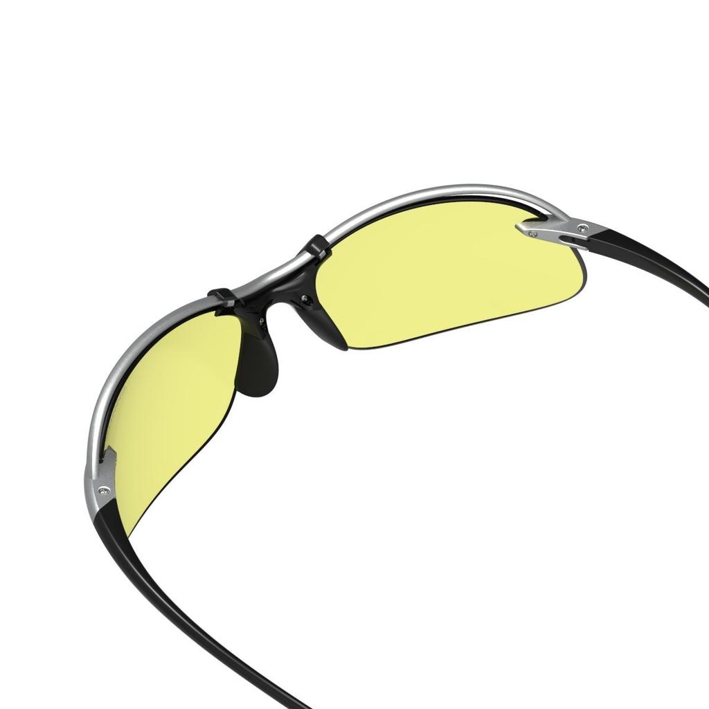 Спортивные солнцезащитные очки SWANS Airless Wave Lens Модель можно использовать ночью MTSIL Matte Titanium Silver x Matte Multi-Coated SA-517 Black/Yellow