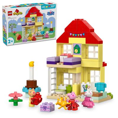 LEGO Duplo Дом Пеппы: Игрушки для вечеринок, блоки, развивающие игрушки для девочек, 1 с половиной, 2, 4, ролевые игры для малышей, ролевые игры, домик 10433