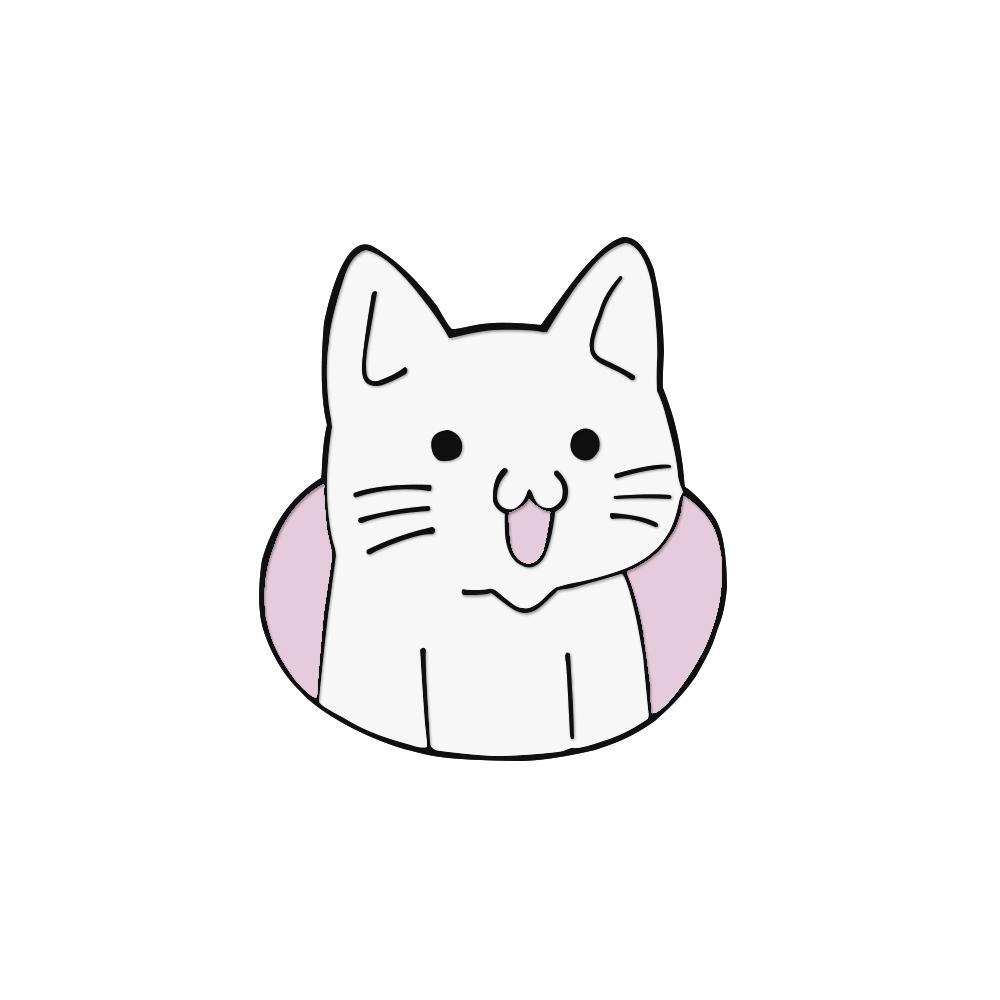 Панк Эмалевые значки с черными кошками и ножом Модные милые броши с животными Мультяшные значки на лацкан Значки Ювелирные изделия Подарки для друзей