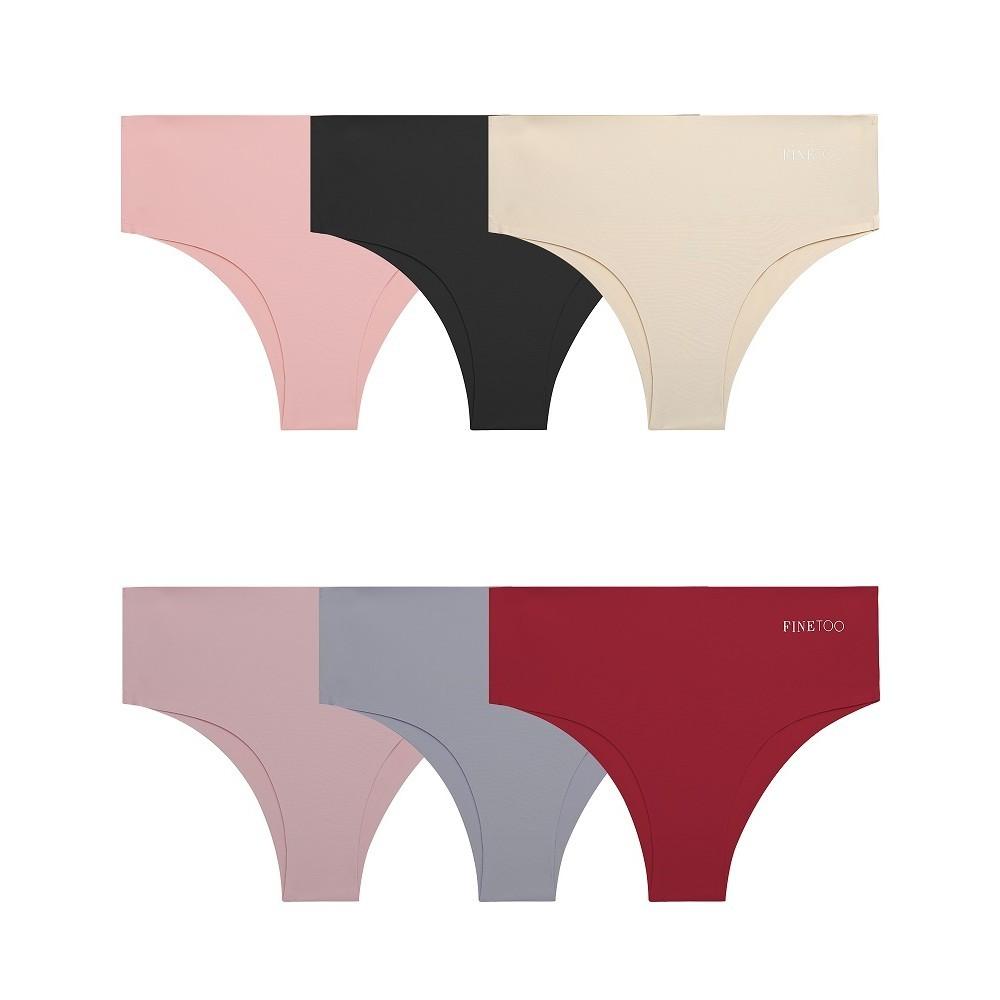 FINETOO Бесшовные и с высокой талией трусики для женщин стрейч трусы M-4XL