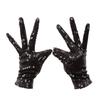 Internet Celebrity Gloves Fashion Stage Performance Sequins Short Glove Black Silver Red Yellow Blue Shinning Mittens