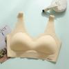 Бесшовное нижнее белье женское сексуальное красивое бюстгальтер сзади, тонкий бюстгальтер без стали, собранный верх с поддержкой, антипровисающий топ из ледяного шелка для женщин