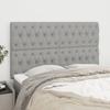 Headboard Light Grey 144 x 7 x 118 128 cm Fabric
